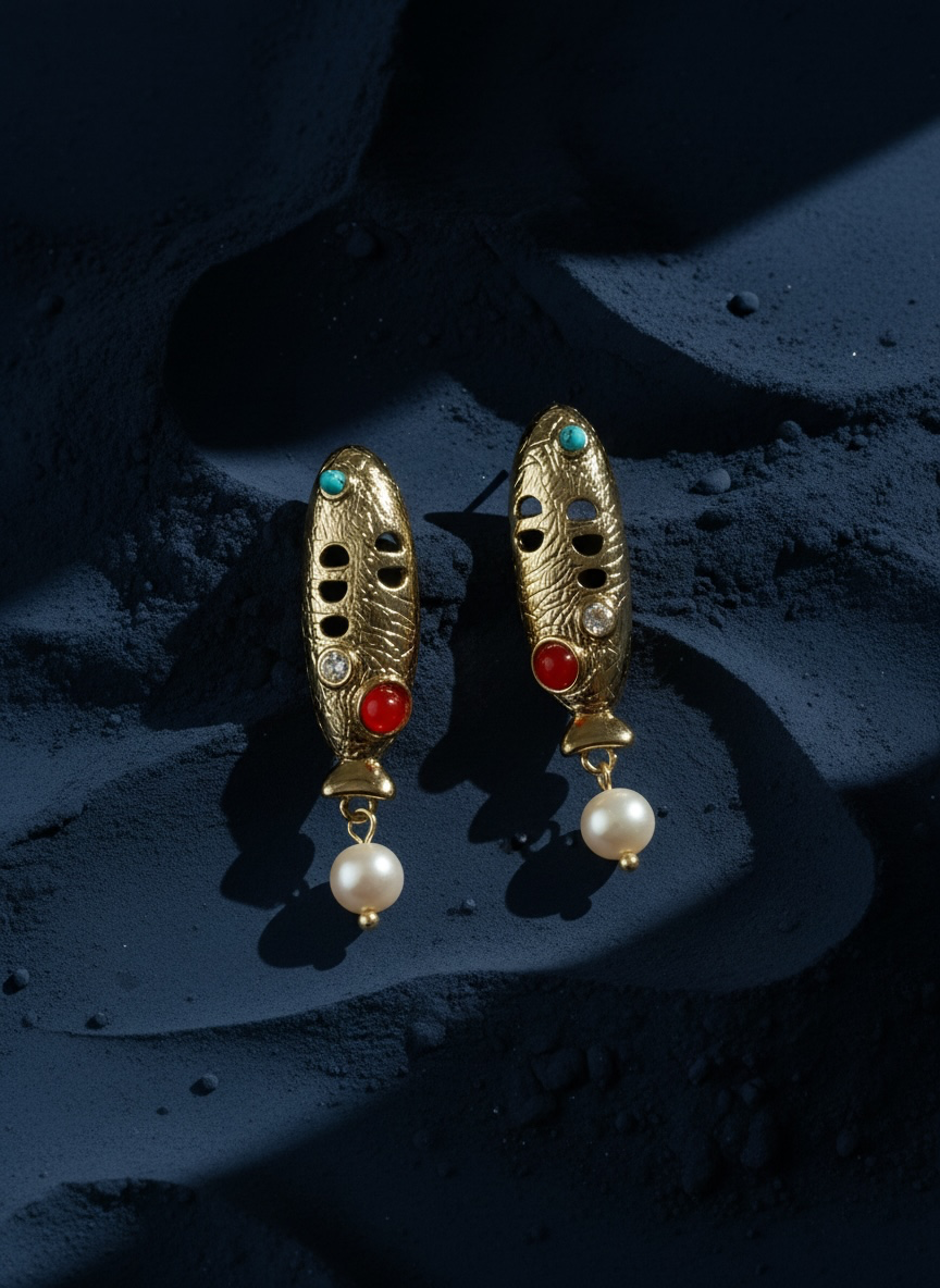 Antique Altın Küpe