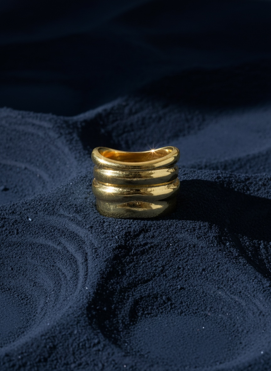 Ru Altın Cuff